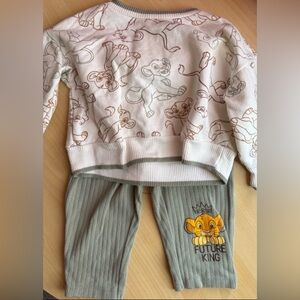 Disney White and Gray Kids Matching Set